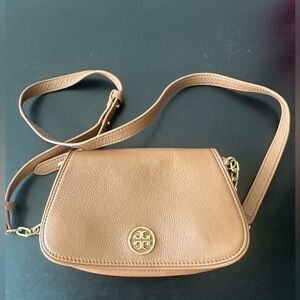 Tory Burch Tan Leather Crossbody Bag